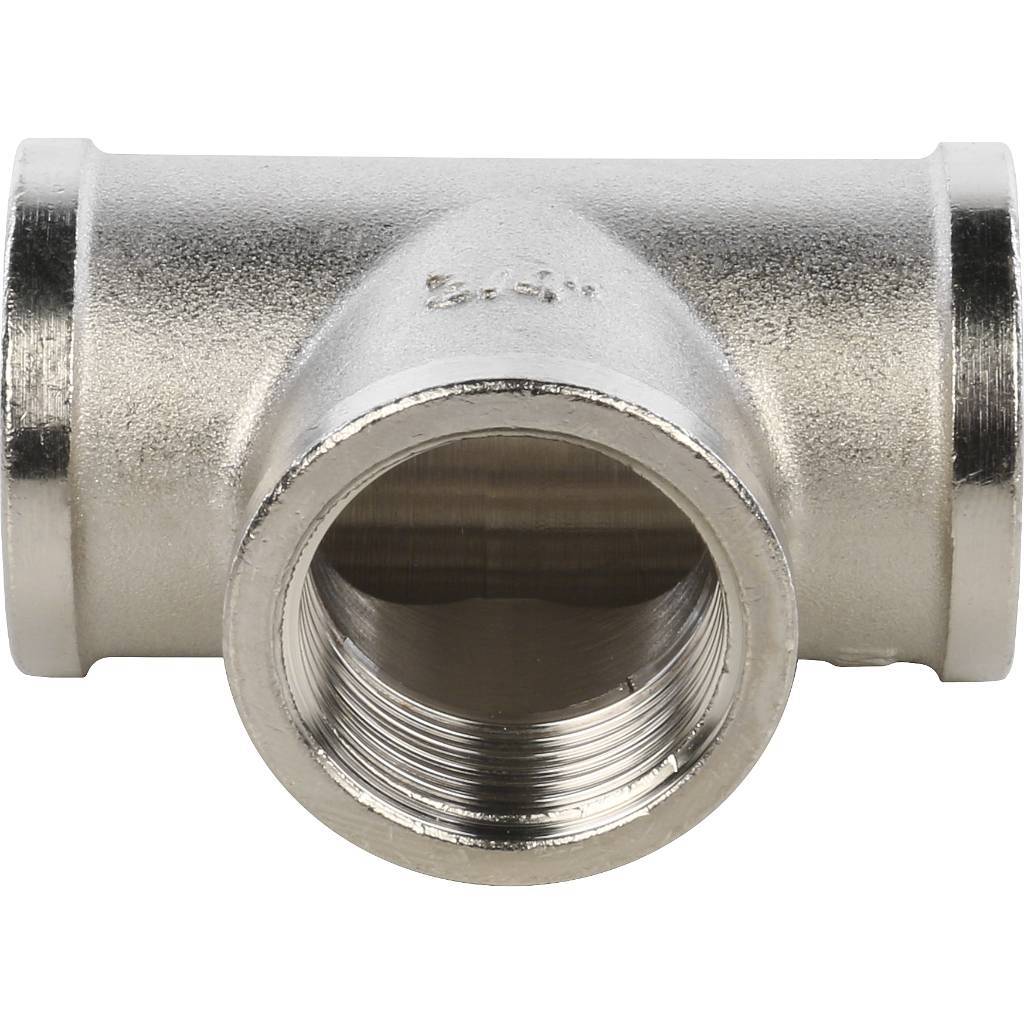 SFT-0020-000034 STOUT Тройник ВВ никелированный 3/4