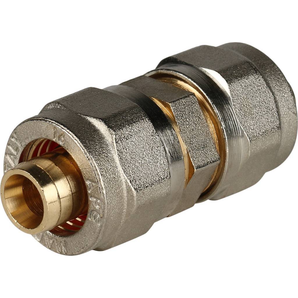 SFS-0005-000016 STOUT Муфта соединительная 16х16 для металлопластиковых труб винтовой