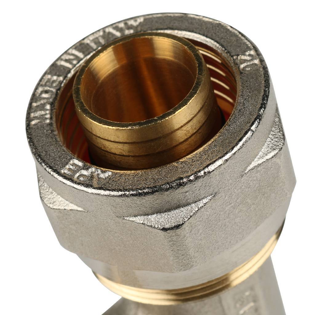 SFS-0011-003426 STOUT Тройник-переходник с наружной резьбой 3/4"х26 для металлопластиковых труб винтовой