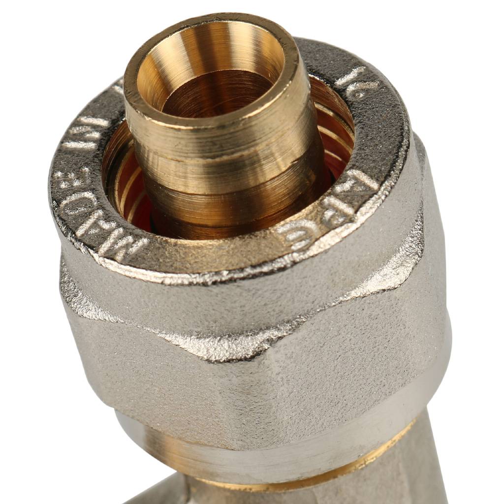 SFS-0011-001216 STOUT Тройник-переходник с наружной резьбой 1/2"х16 для металлопластиковых труб винтовой