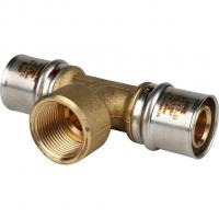 SFP-0007-003426 STOUT Тройник-переходник с внутренней резьбой 26х3/4"х26 для металлопластиковых труб прессовой