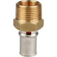 SFP-0001-003416 STOUT Переходник с наружной резьбой 3/4"x16 для металлопластиковых труб прессовой