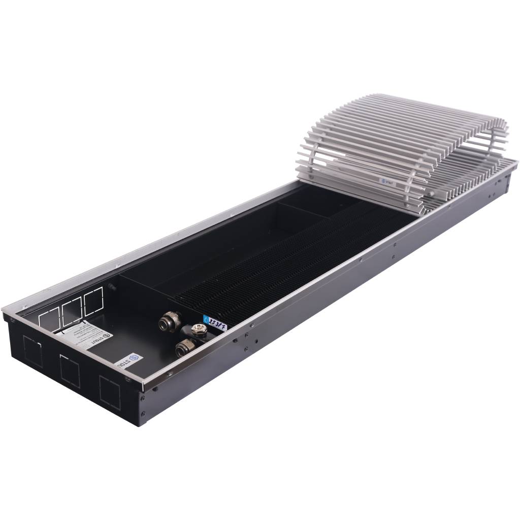 SCN-1100-0830120 STOUT Конвектор внутрипольный SCN 80.300.1200 (Решётка роликовая, анодированный алюминий)