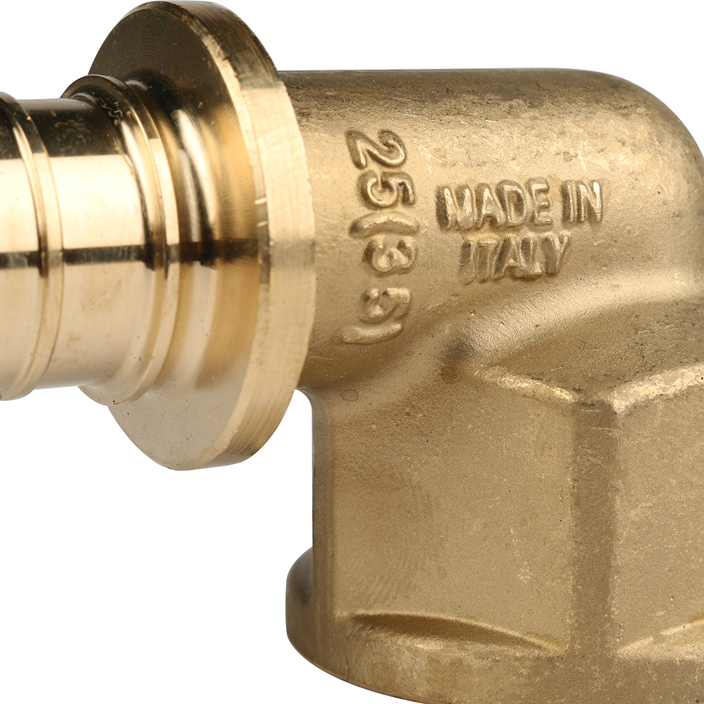 SFA-0006-002510 STOUT Угольник-переходник с внутренней резьбой 25xG 1" для труб из сшитого полиэтилена аксиальный