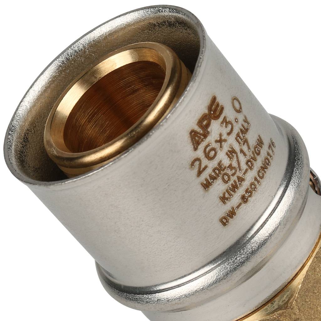 SFP-0001-003426 STOUT Переходник с наружной резьбой 3/4"х26 для металлопластиковых труб прессовой
