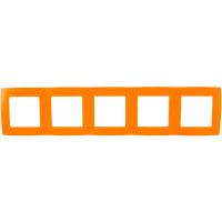 Рамка ЭРА 12500522 на 5 постов, 2, оранжевый Б0019419