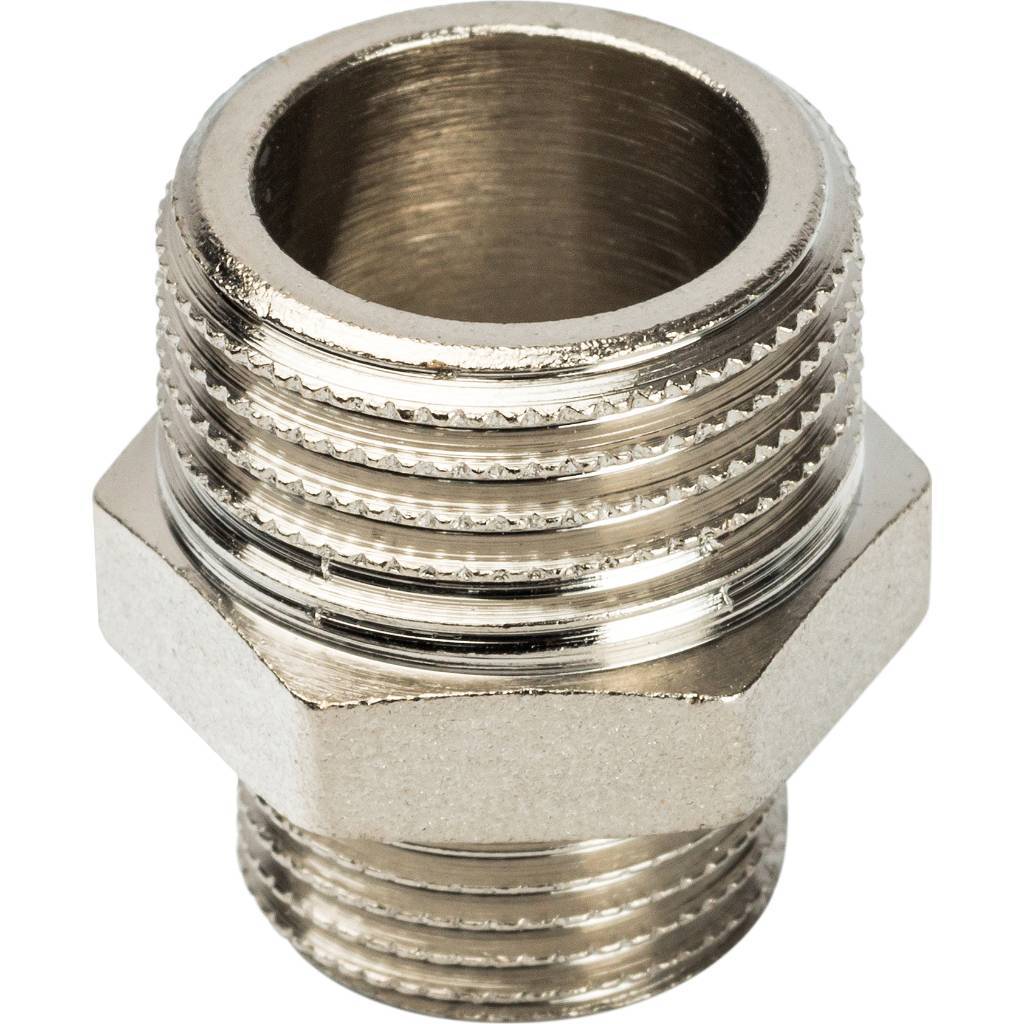 SFT-0004-001238 STOUT Ниппель НН переходной никелированный 1/2X3/8