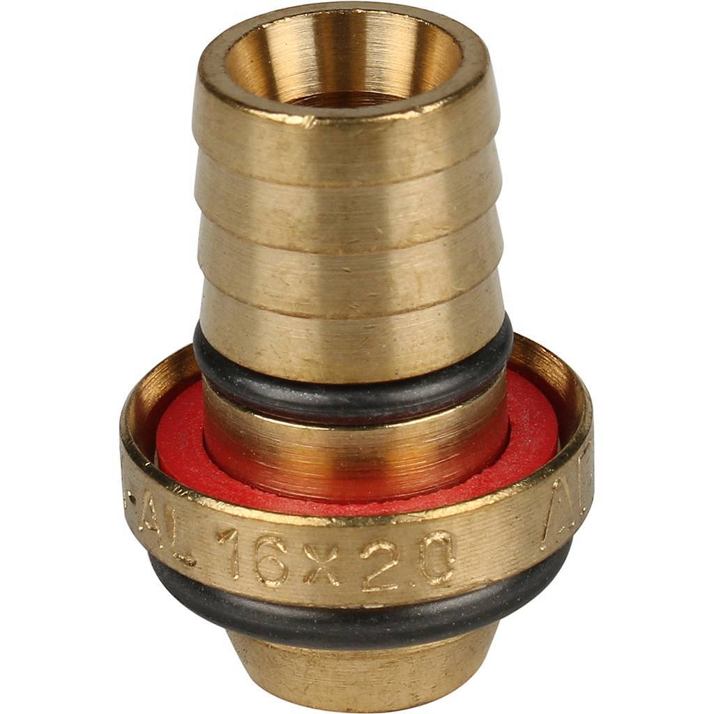 SFS-0014-001216 STOUT Тройник настенный с креплением для металлопластиковых труб винтовой