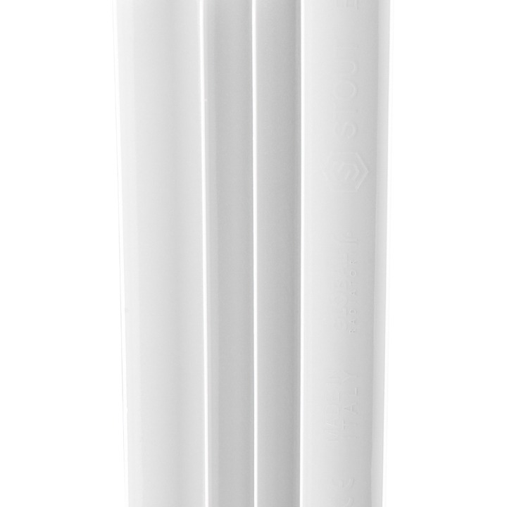 SRA-0120-050008 STOUT Bravo 500 8 секции радиатор алюминиевый нижнее правое подключение (белый RAL 9010)