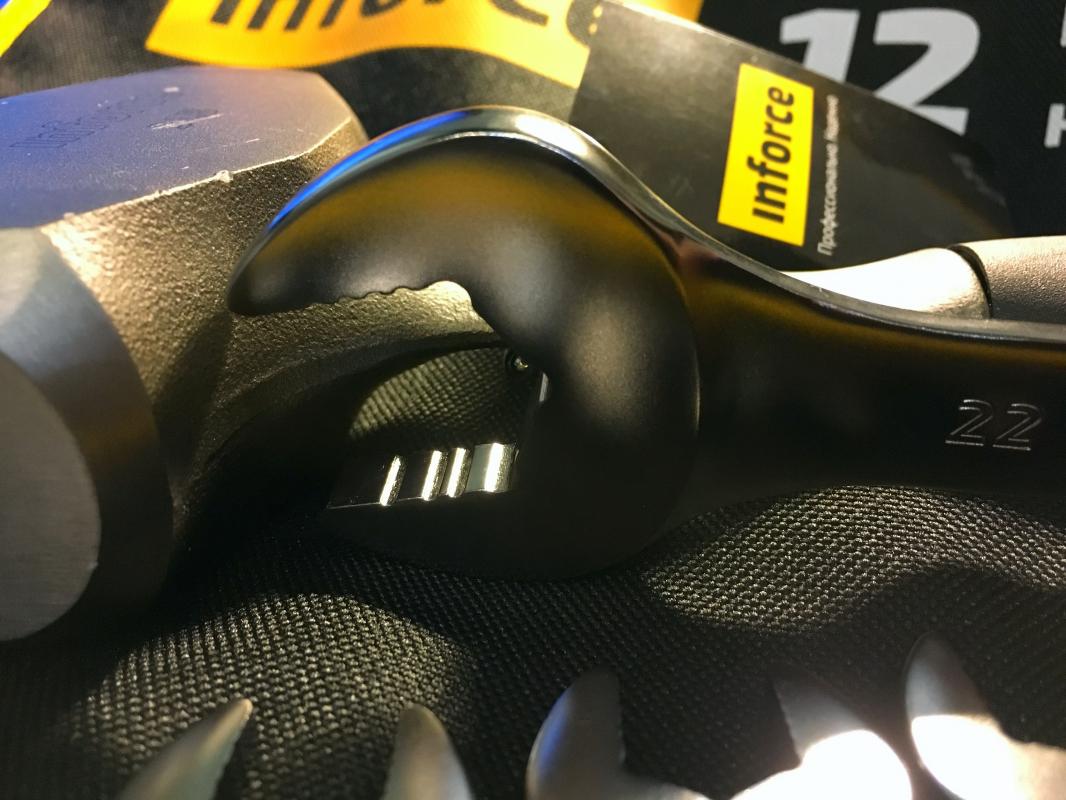 Inforce Набор комбинированных ключей Non-Slip 12 предметов 06-05-31