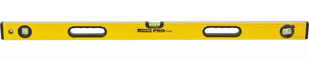 STAYER PROStabil 1000 мм уровень строительный фрезерованный, 3 глазка, линейка, фрезерованный, рукоятки, 3471-100_z01