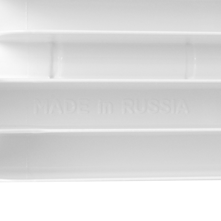 SRB-0310-050005 STOUT Space 500 5 секций радиатор биметаллический боковое подключение RAL9016