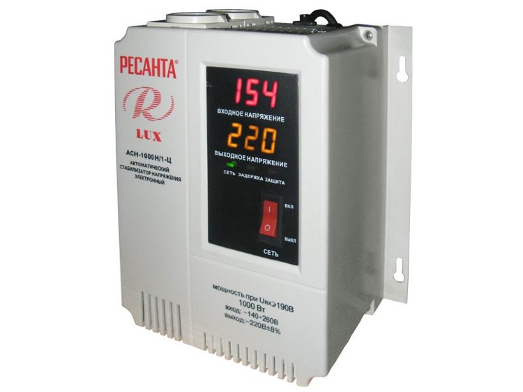 Стабилизатор напряжения Ресанта АСН 1000 Н/1-Ц Lux