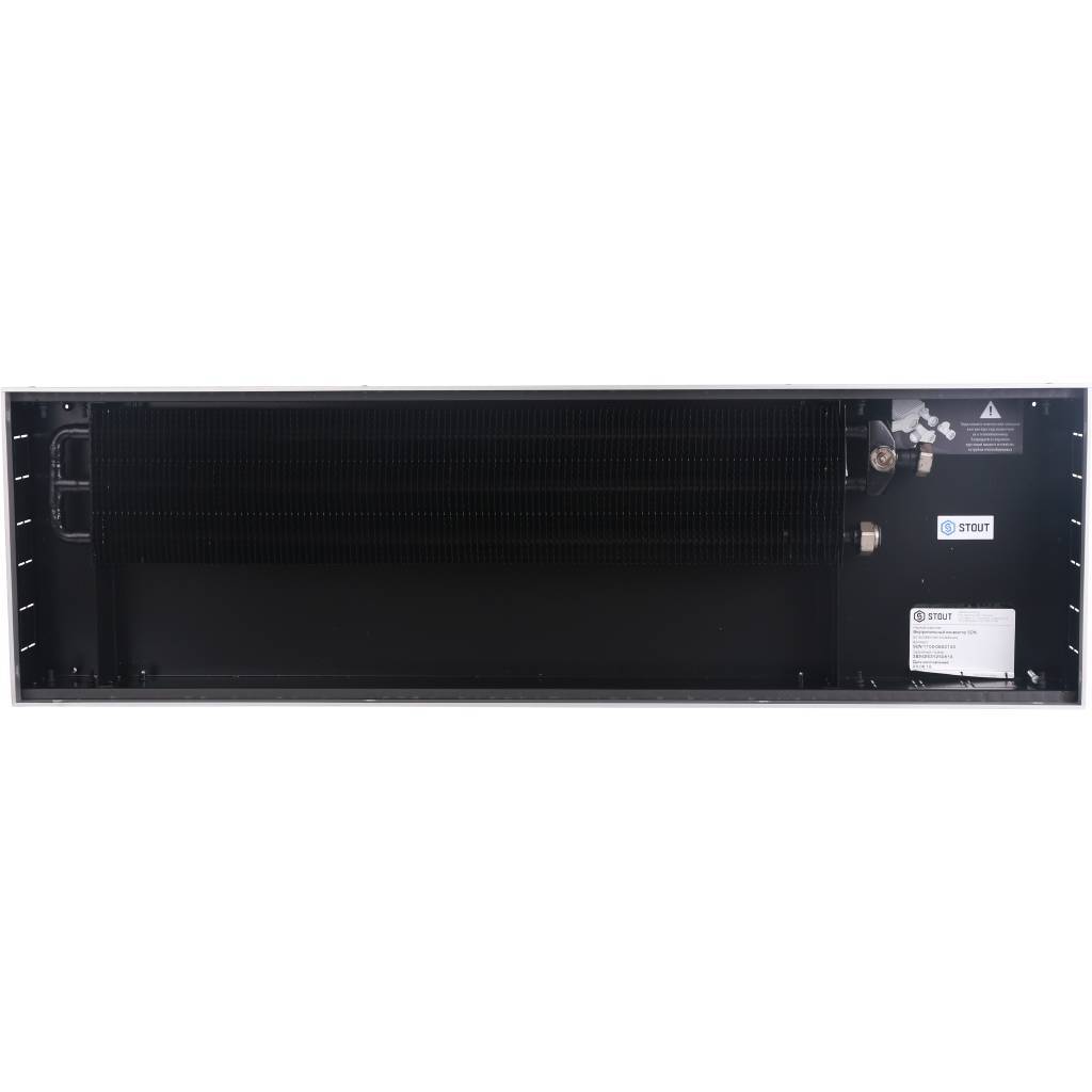 SCN-1100-0830100 STOUT Конвектор внутрипольный SCN 80.300.1000 (Решётка роликовая, анодированный алюминий)