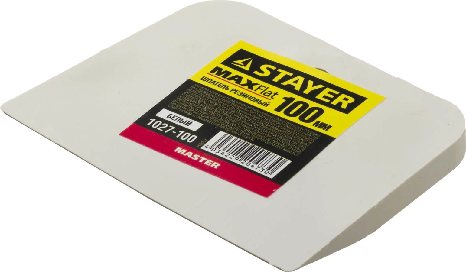 STAYER 100 мм, белый, шпатель резиновый 1027-100