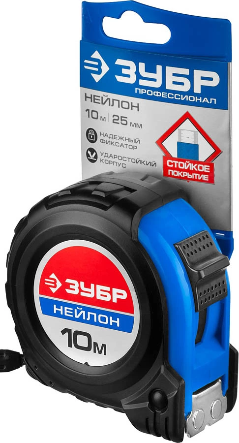 ЗУБР 10 м х 25 мм, рулетка НЕЙЛОН 34056-10-25_z01