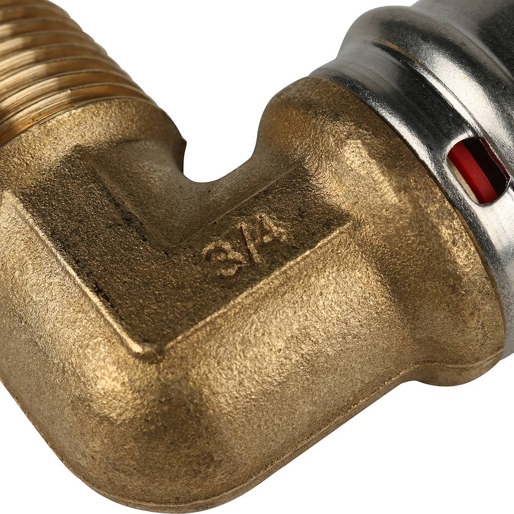 SFP-0011-003426 STOUT Угольник-переходник с наружной резьбой 3/4"х26 для металлопластиковых труб прессовой