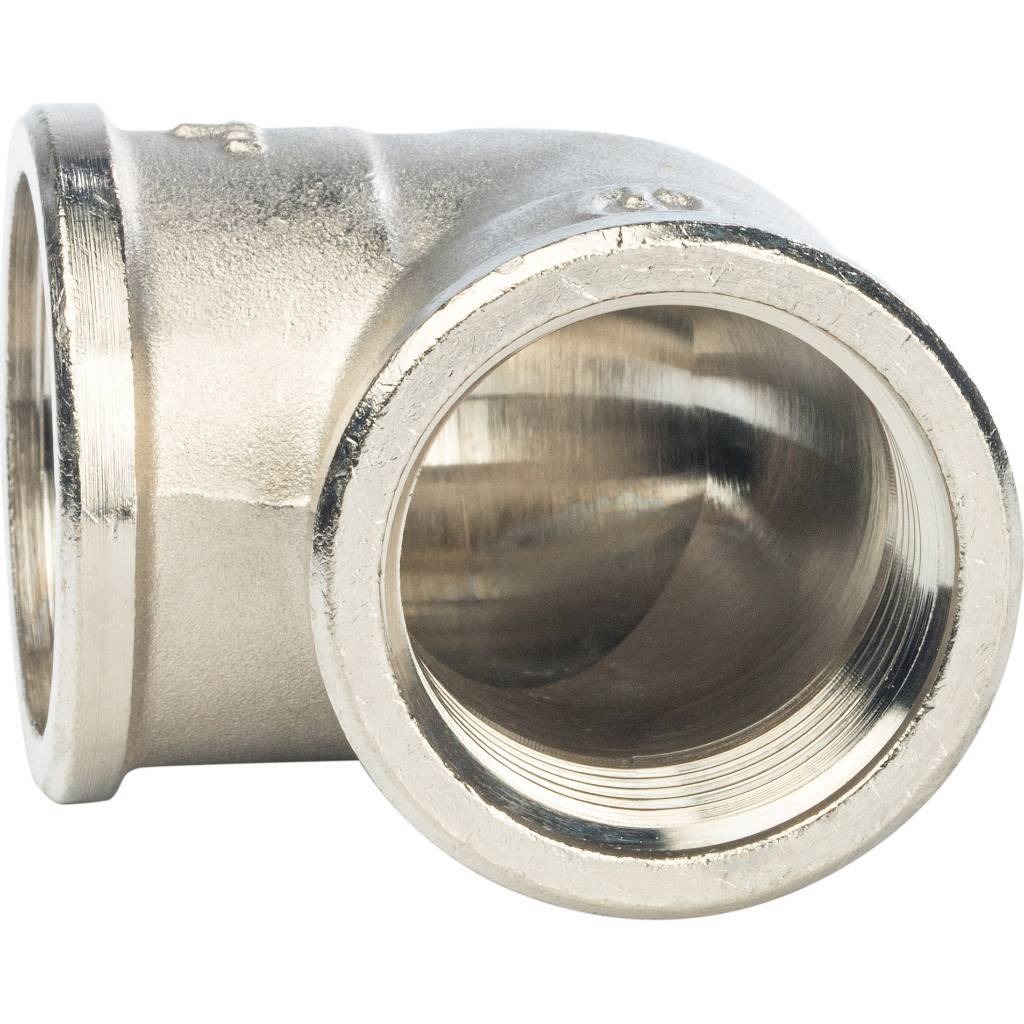 SFT-0014-000001 STOUT Угольник ВВ никелированный 1"