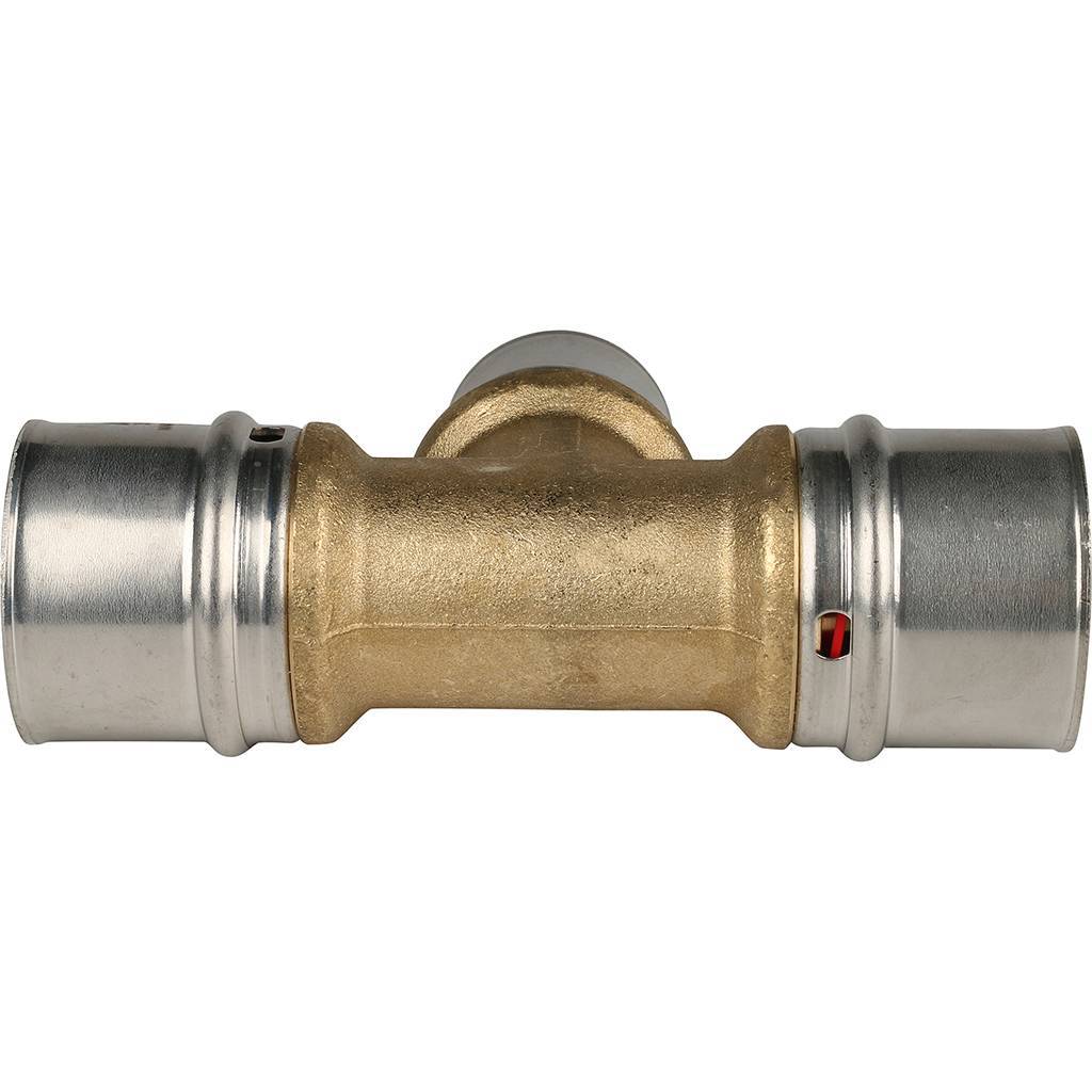 SFP-0005-322632 STOUT Тройник переходной 32х26х32 для металлопластиковых труб прессовой
