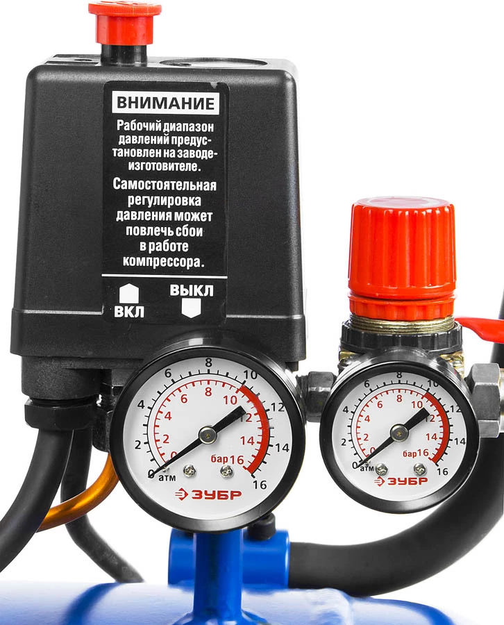 Компрессор масляный ЗУБР ЗКПМ-440-100-Р-2.2, 100 л, 2.2 кВт