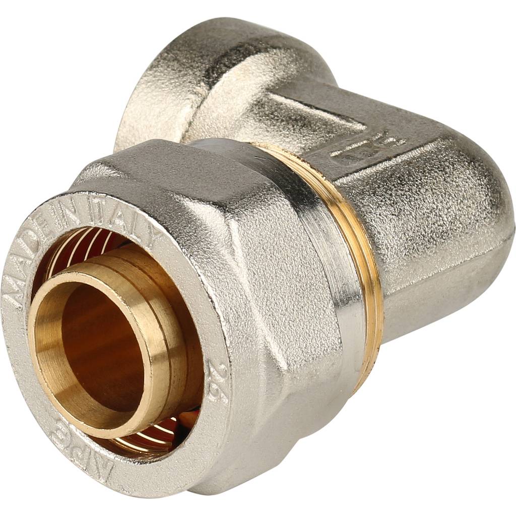 SFS-0007-003426 STOUT Угольник-переходник с внутренней резьбой 3/4"х26 для металлопластиковых труб винтовой