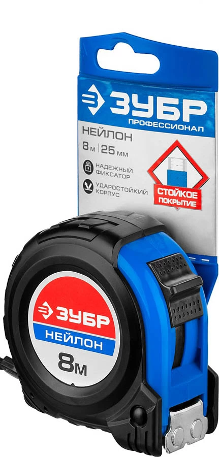 ЗУБР 8 м х 25 мм, рулетка НЕЙЛОН 34056-08-25_z01