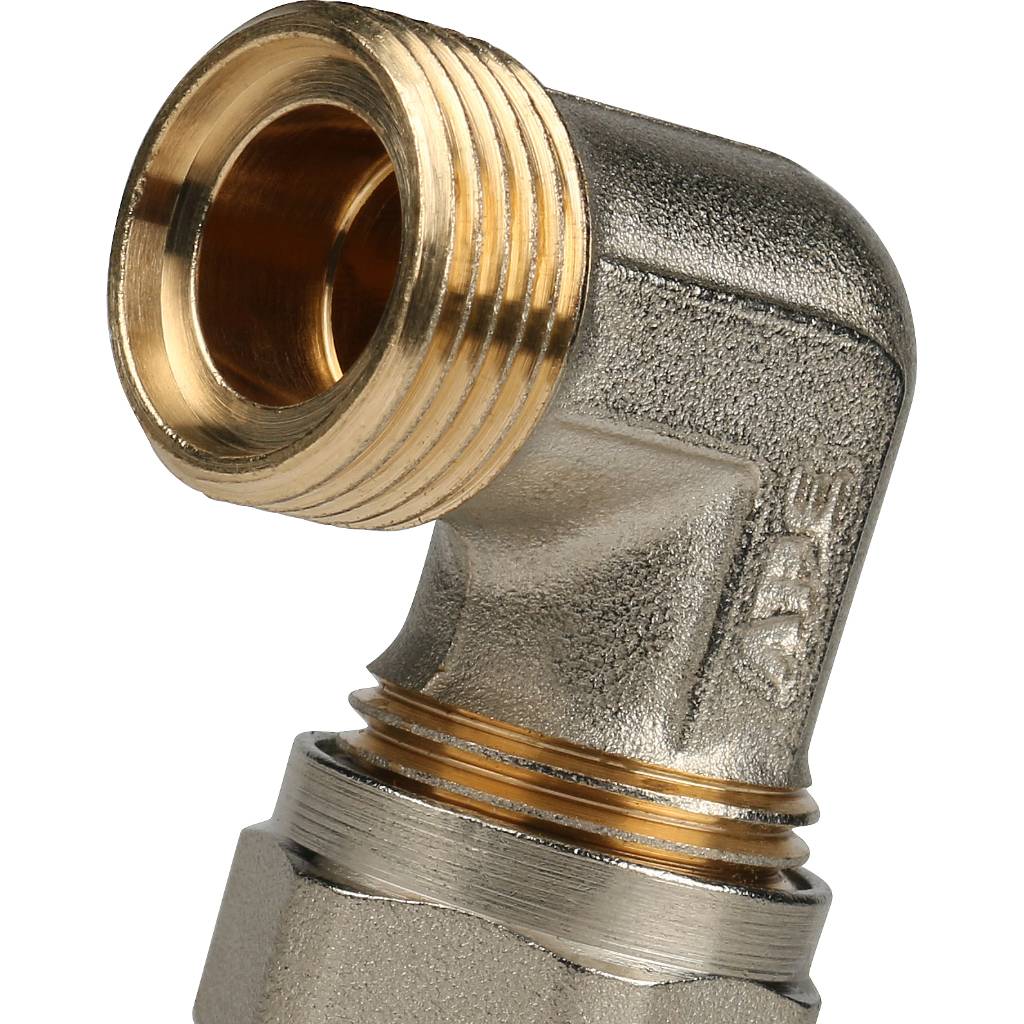 SFS-0006-001216 STOUT Угольник-переходник с наружной резьбой 1/2"х16 для металлопластиковых труб винтовой