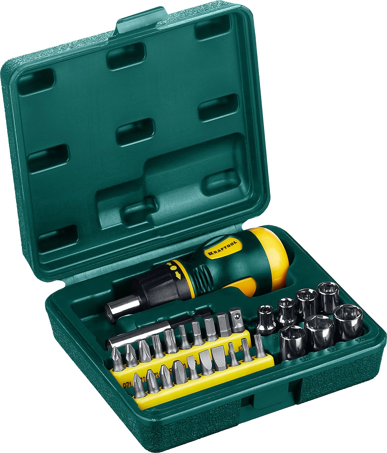 KRAFTOOL 29 шт., отвертка реверсивная 25556-H29