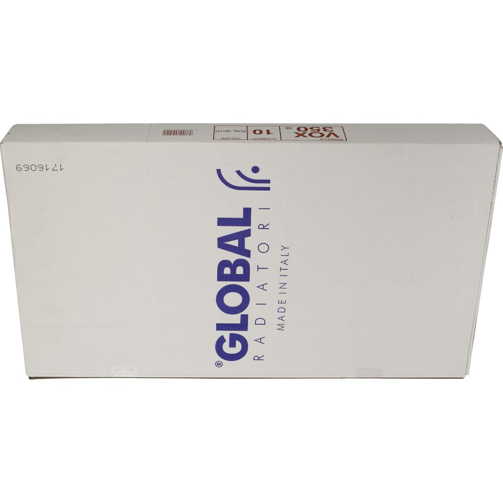 Global VOX- R 350 10 секций радиатор алюминиевый боковое подключение (белый RAL 9010)
