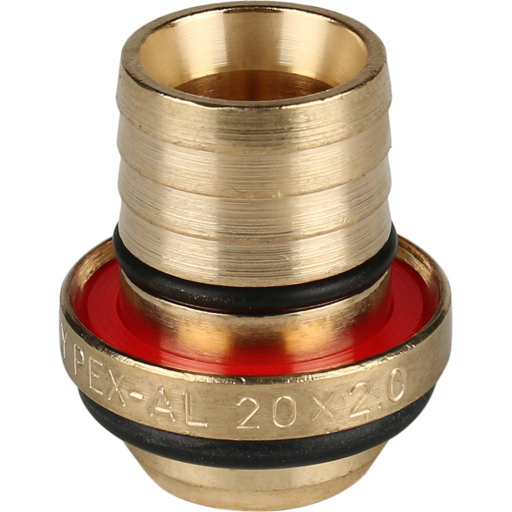 SFS-0006-003420 STOUT Угольник-переходник с наружной резьбой 3/4"х20 для металлопластиковых труб винтовой
