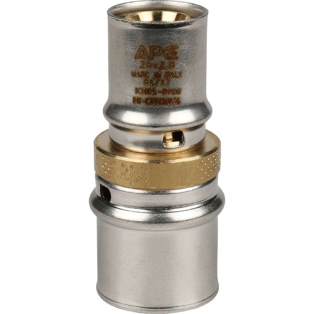 SFP-0004-002620 STOUT Муфта соединительная переходная 26х20 для металлопластиковых труб прессовой