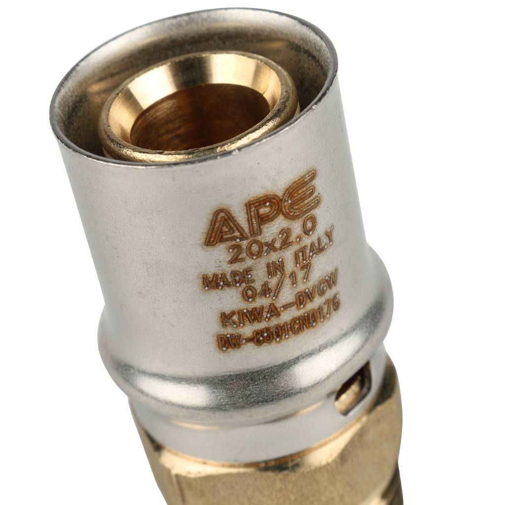 SFP-0001-001220 STOUT Переходник с наружной резьбой 1/2"х20 для металлопластиковых труб прессовой