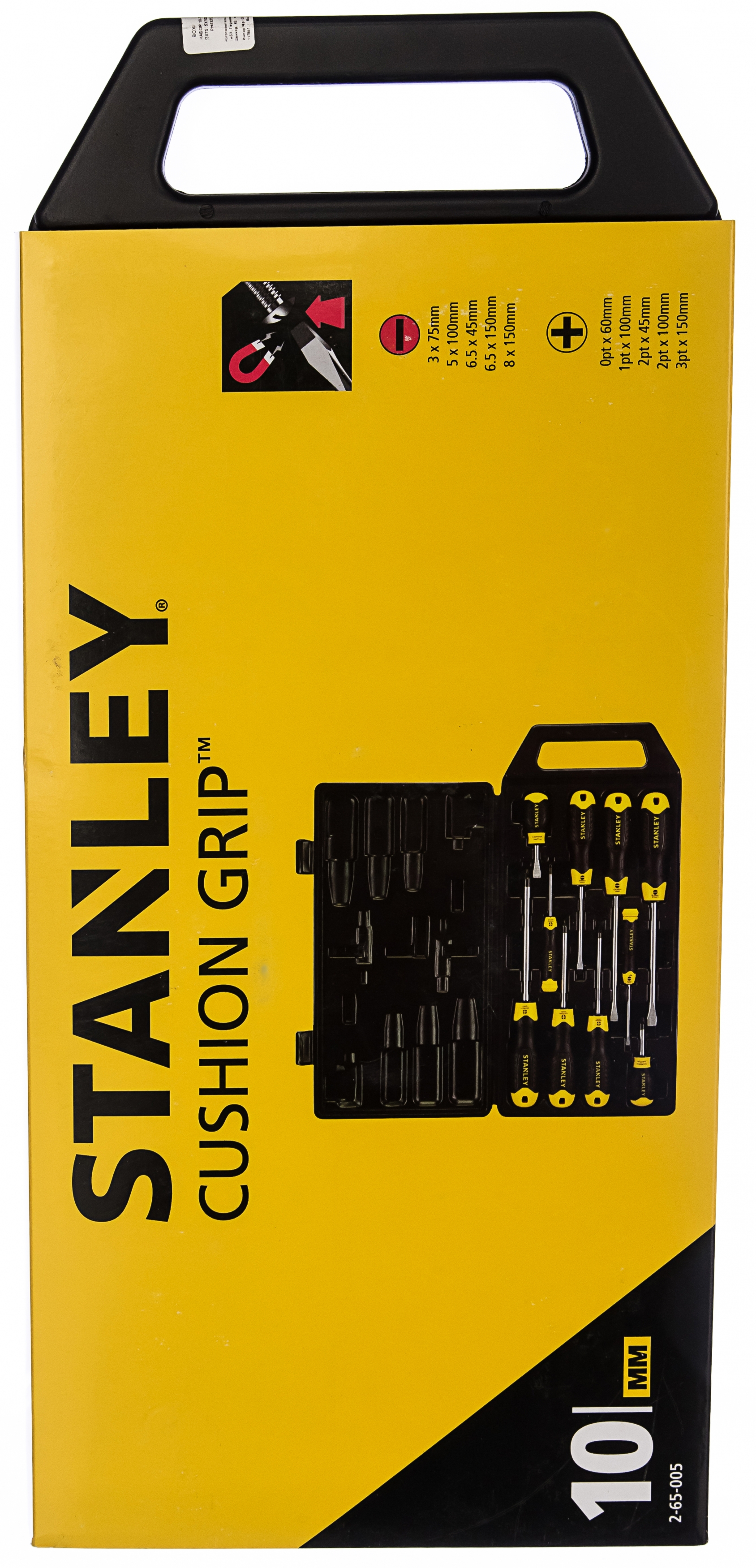 Набор отверток в футляре 10 шт Stanley CUSHION GRIP 2-65-005