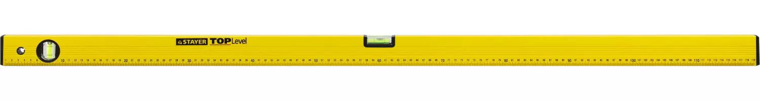 STAYER TOPLevel 1200 мм уровень строительный, 2 глазка, линейка, 3460-120_z03