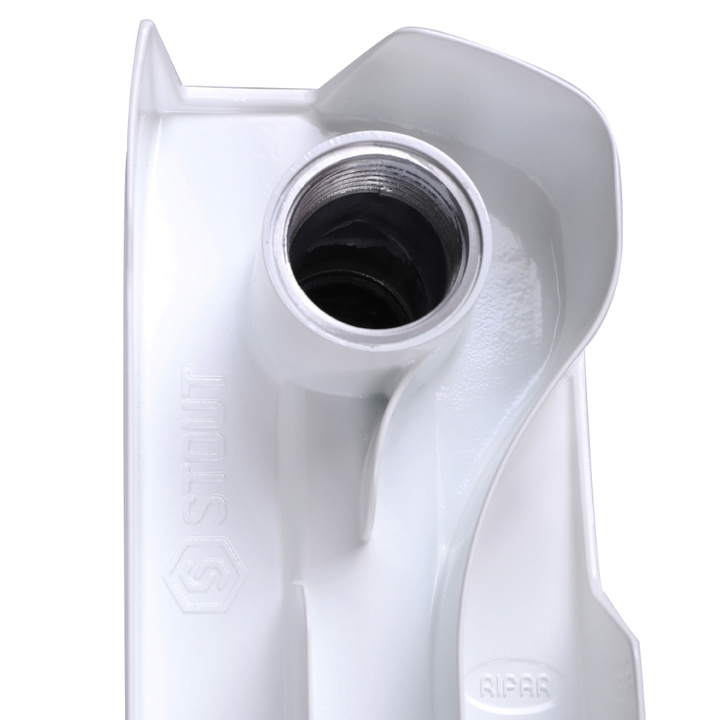 SRB-0110-035012 STOUT STYLE 350 12 секций радиатор биметаллический боковое подключение (белый RAL 9010)