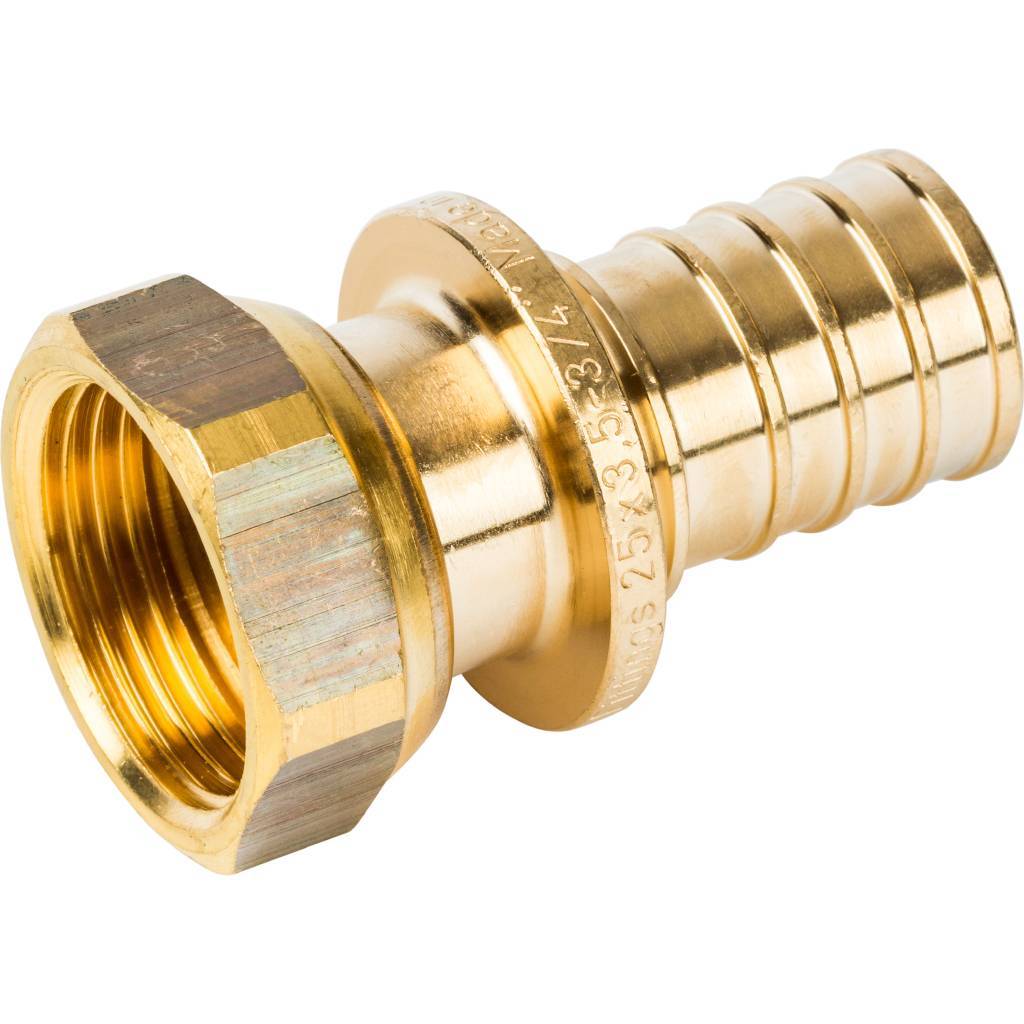 SFA-0019-002534 STOUT Переходник с накидной гайкой 25xG 3/4" для труб из сшитого полиэтилена аксиальный