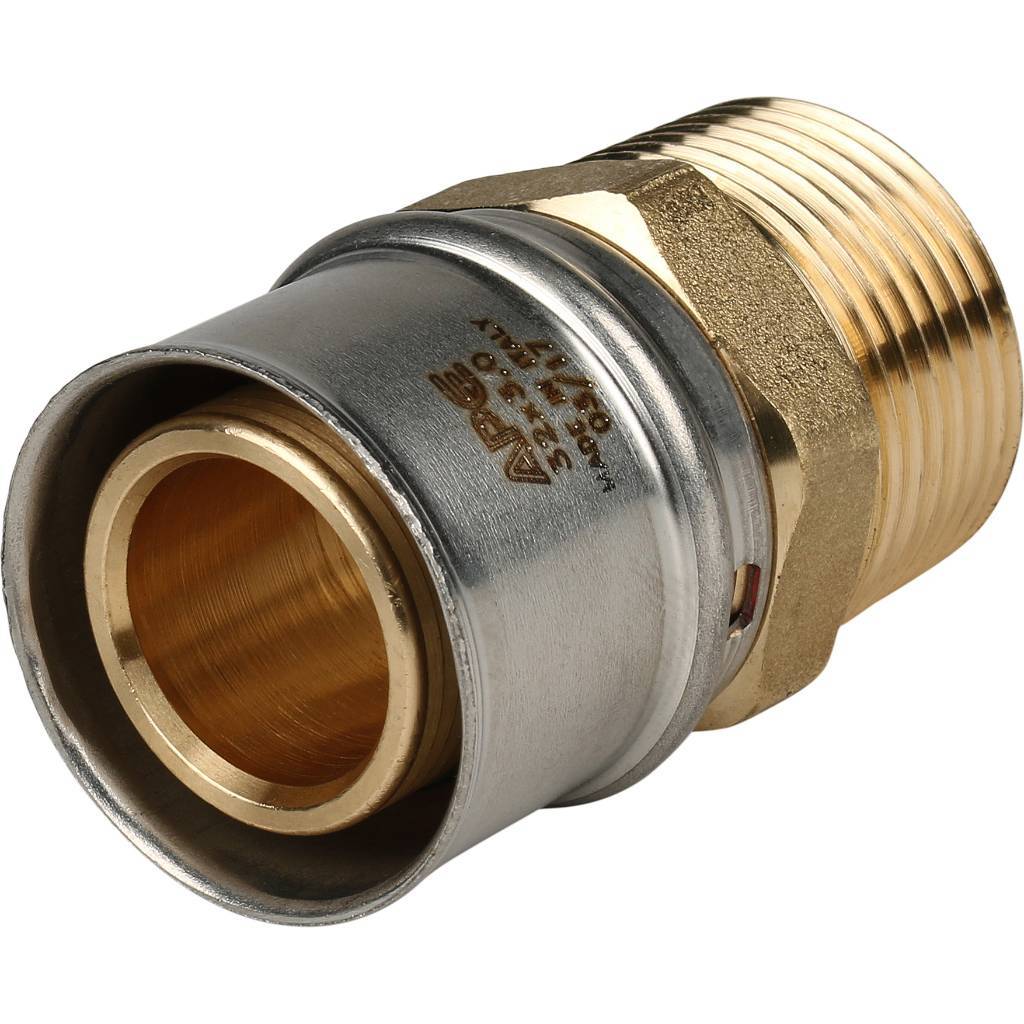 SFP-0001-000132 STOUT Переходник с наружной резьбой 1"х32 для металлопластиковых труб прессовой