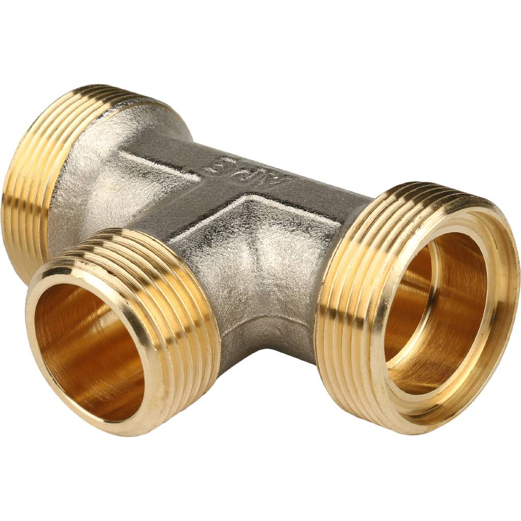 SFS-0011-003426 STOUT Тройник-переходник с наружной резьбой 3/4"х26 для металлопластиковых труб винтовой