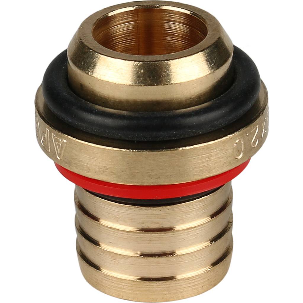 SFS-0006-003420 STOUT Угольник-переходник с наружной резьбой 3/4"х20 для металлопластиковых труб винтовой