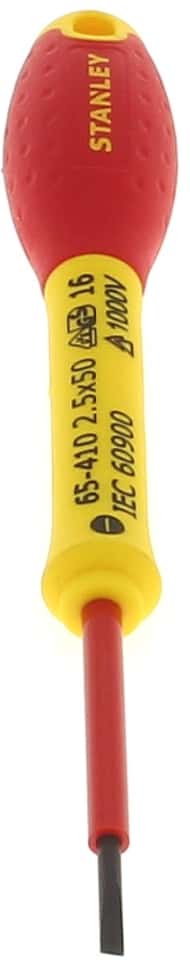 Диэлектрическая отвертка FATMAX 1000V 2.5 х 50 мм Stanley 0-65-410