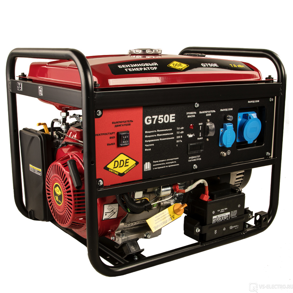 Бензиновый генератор DDE G750E 917-460