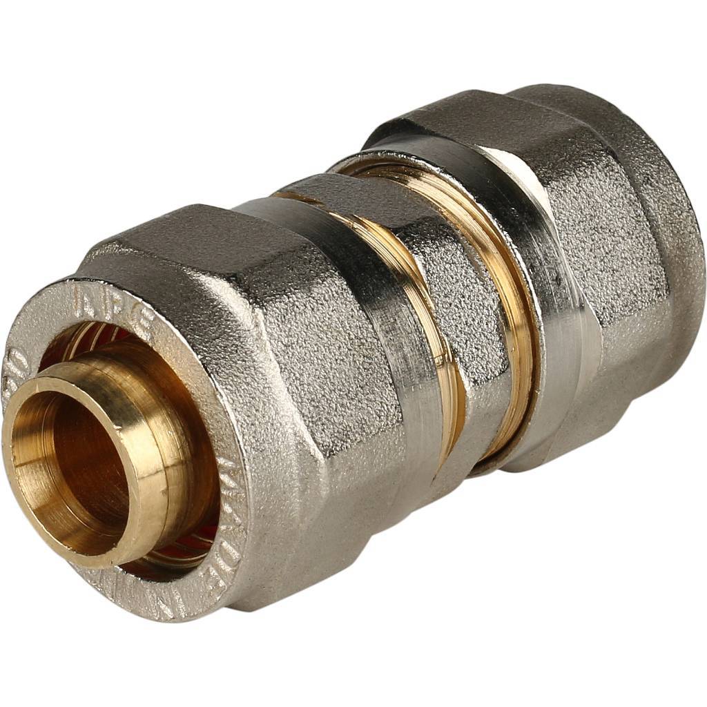 SFS-0005-000020 STOUT Муфта соединительная 20х20 для металлопластиковых труб винтовой