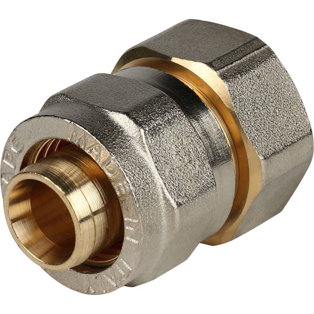 SFS-0002-003420 STOUT Переходник с внутренней резьбой 3/4"х20 для металлопластиковых труб винтовой