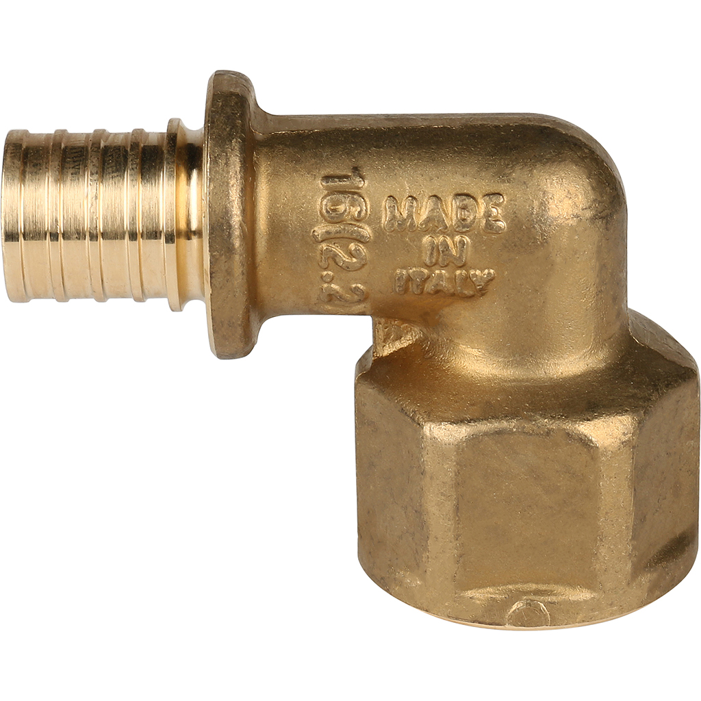 SFA-0006-001612 STOUT Угольник-переходник с внутренней резьбой 16xG 1/2" для труб из сшитого полиэтилена аксиальный