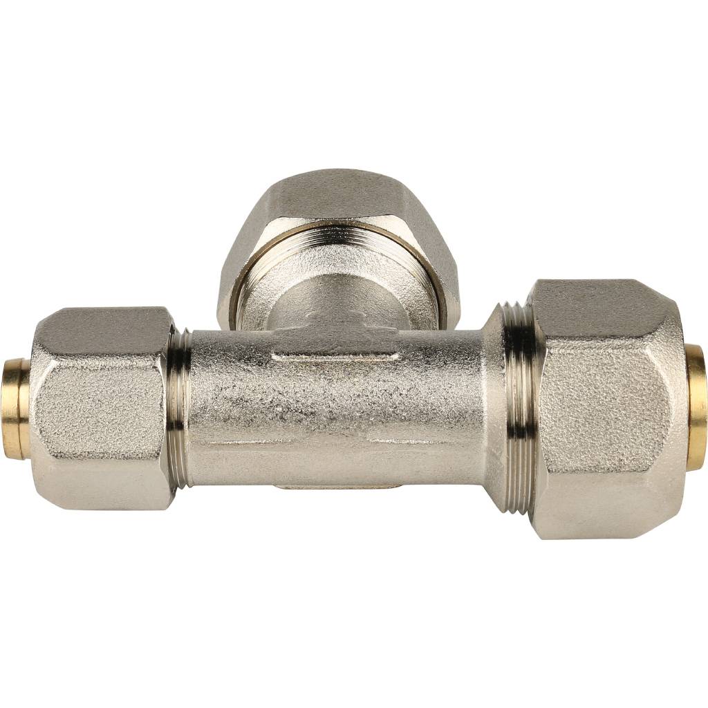 SFS-0010-262620 STOUT Тройник переходной 26х26х20 для металлопластиковых труб винтовой