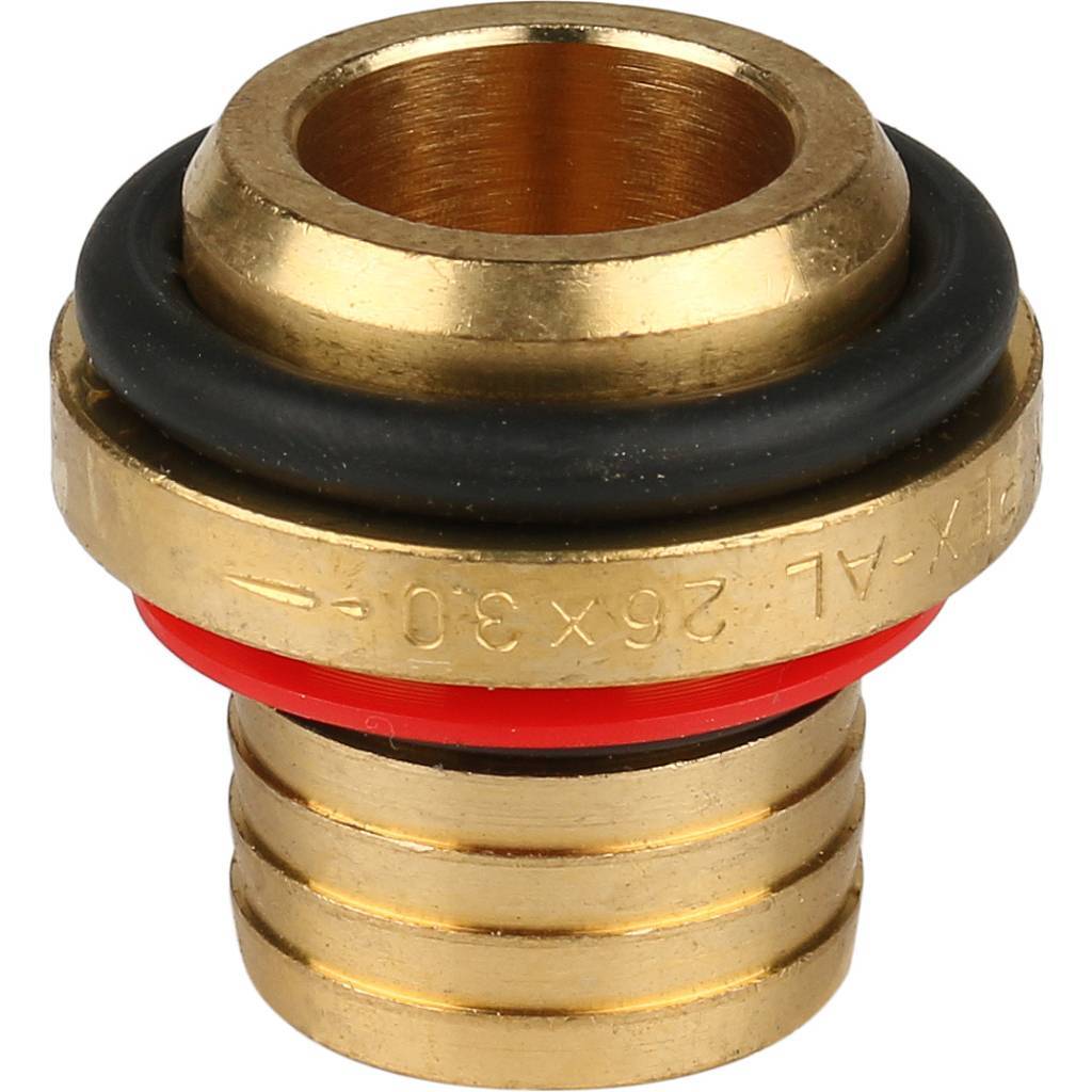 SFS-0007-000126 STOUT Угольник-переходник с внутренней резьбой 1"x26 для металлопластиковых труб винтовой