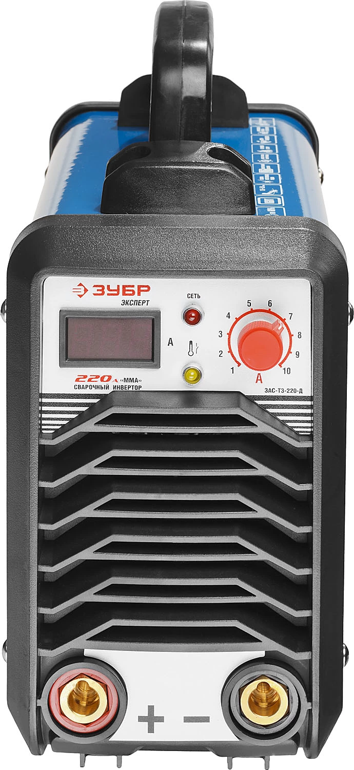 ЗУБР 10-220 А, ММА, IGBT, инвертор сварочный ЗАС-Т3-220-Д Профессионал