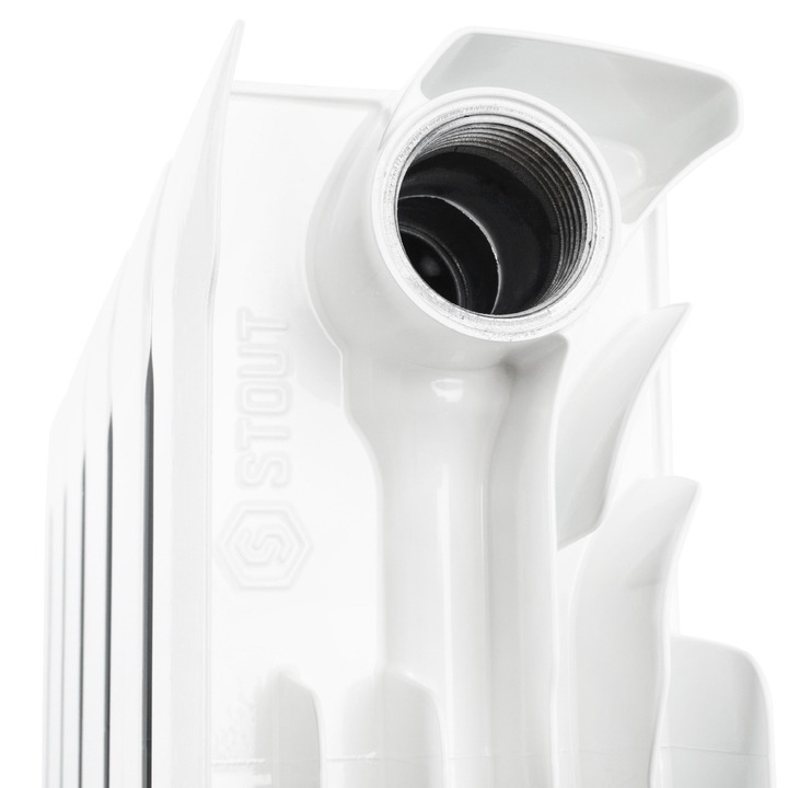 SRB-0310-050006 STOUT Space 500 6 секций радиатор биметаллический боковое подключение RAL9016
