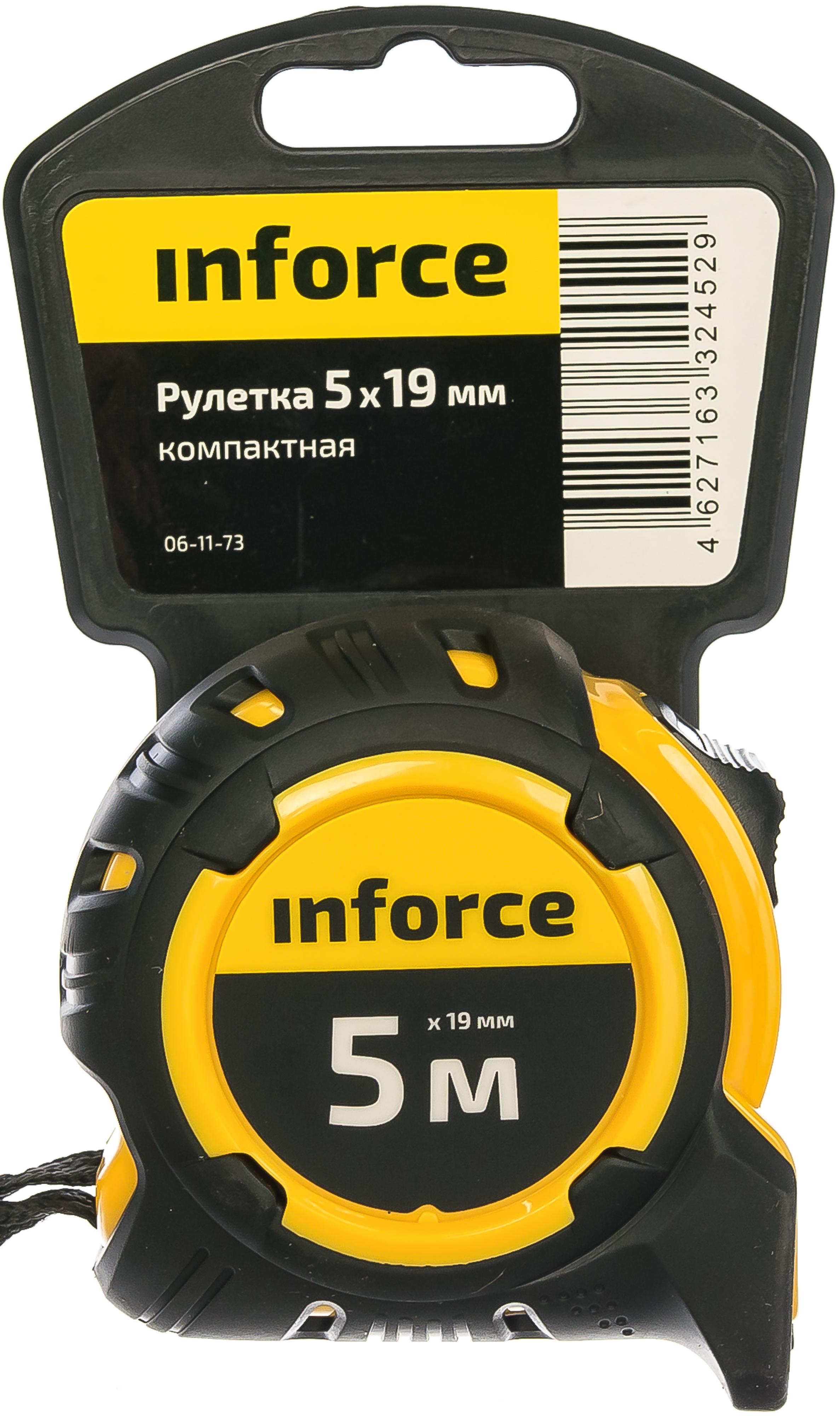 Inforce Рулетка компактная 5Х19 06-11-73