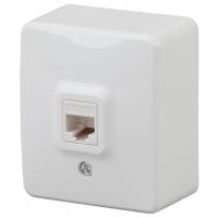 Телефонная розетка ЭРА 11-3202-01 RJ11, ОУ, IP20, Эксперт, белый Б0020727